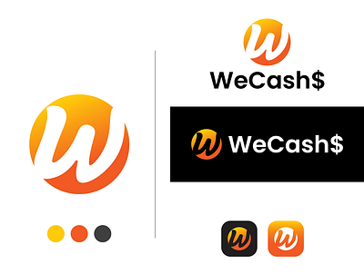 Creative WeCash$ crypto logo design branding creative design creative logo design flat logo graphic design illustration logo logo design ui