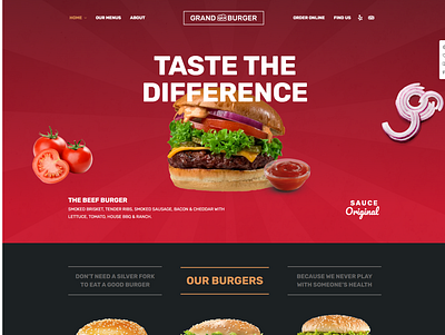 Best Burger Selling Website 3d animation best burger website best restaurant website branding burger website design graphic design illustration logo motion graphics ui ux vector