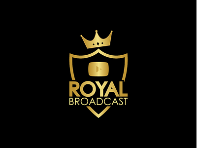 Royal Broadcast logo | Golden logo | Broadcast logo | broadcastlogo goldenlogo logo design logoart