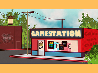 Gamestation Discord Banner branding illustration