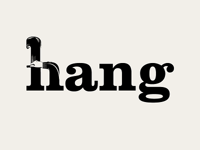 Hang art direction brand identity design logo typo typography