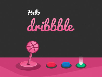 Hello Dribbble - GameOn debute dribbbling first gaming shot