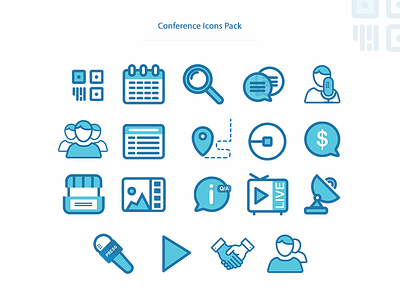Conference Icon Pack conference illustrator