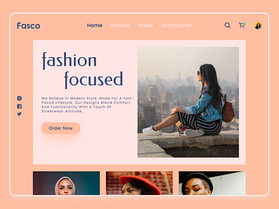 Fasco - Ecommerce Landing Page branding ecommerce shopifywebsite uidesign ux webdesign
