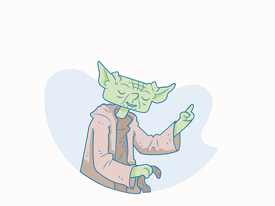 Dia do Contador - ContaAzul character contaazul fighter force illustration jedi knight light star warrior wars yoda