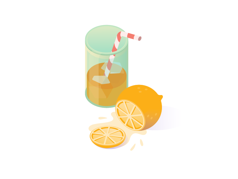 Summer and orange juice brasil brazil brazilian cocktail glass illustration isometric isometric illustration jar juice mint mug orange orange juice potion set youse
