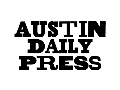 Austin Daily Press letterpress logo