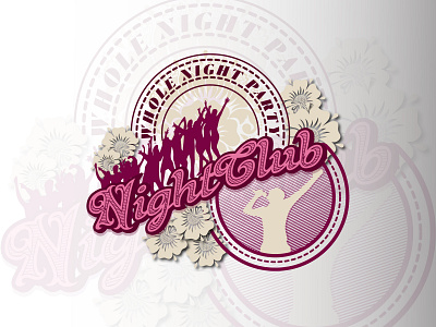 Night Club vintage logo branding club logo colorful logo creative logo gradient logo illustration logo logo design logo designer logo maker modern logo night club logo retro logo vintage logo