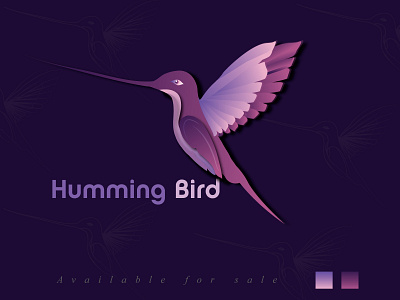 Humming Bird Modern Logo