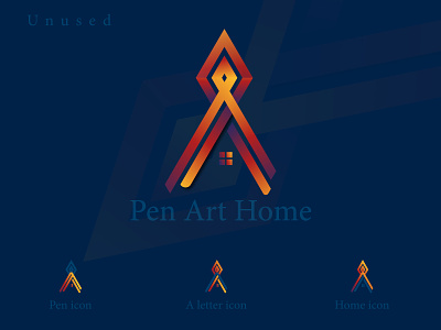 Pen Art Home Logo-Unused