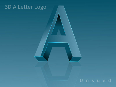 3D A Letter Logo