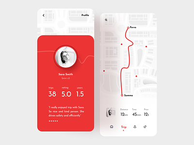 Next mobile app driver driverless car map mapping menu mobile obileapp rating trip uber uidesign uixui