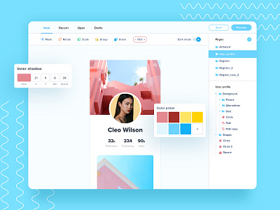 Design platform 🎨 dashboard design design platform editor ui uidesign uiux