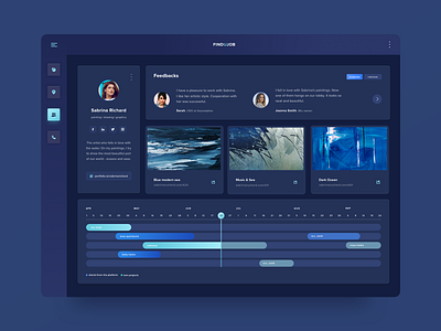 Job offers platform! calendar computer desktop graph interface mockup product design reviews schedule timeline ui user user profile ux ux ui website