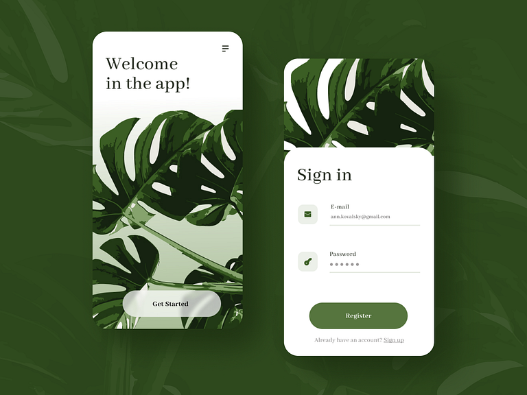 Sign up for mobile app by Marta Mielcarek for Softwaremill on Dribbble