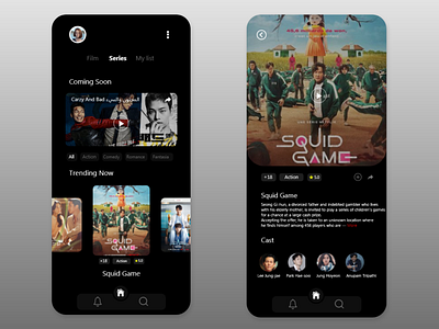 Movies & Series Streaming App Concept