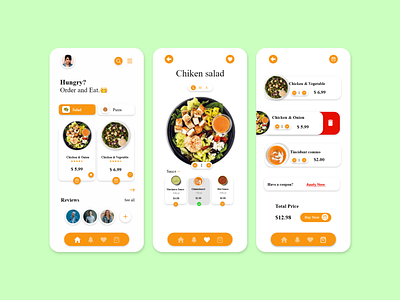 Food App Concept app design food foodapp ui ux web