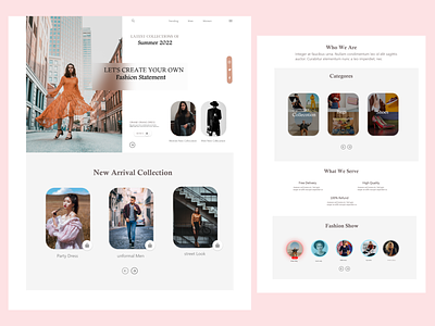 Clothing Store Web UX/UI app clothes design fashion online store ui ux web