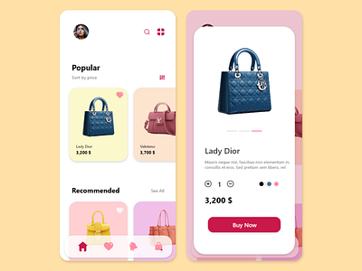 bags fashion store concept