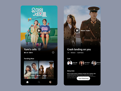 Korean Drama App Concept