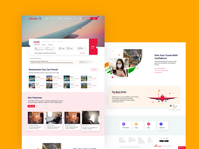 Air India website redesign concept ui ux visual design website design