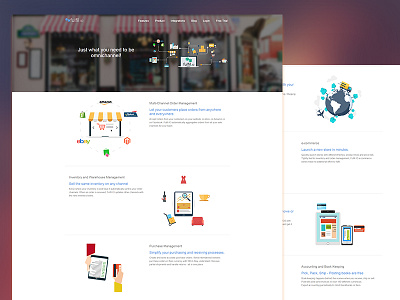 product feature website page