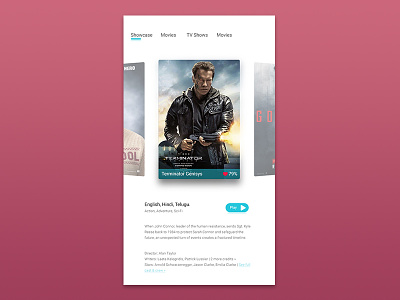 Movies app design daily ui imdb manish dhiman mission impossible movies movies streaming play terminator. dead pool ui ux