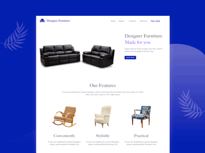 Furniture Website furniture manish dhiman u visual design website