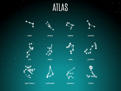 Atlas Horoscope atlas horoscope sky stars web design