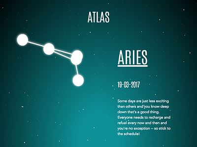 Atlas Horoscope atlas horoscope sky stars web design