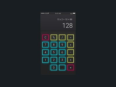 Calculator - Daily UI #004 calculator daily ui