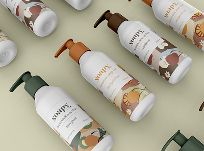 Soapy - Handmade soap brand identity branding design graphic design handmade illustration logo packaging soap vector visual identity
