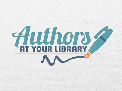 Authors At Your Library branding library logo