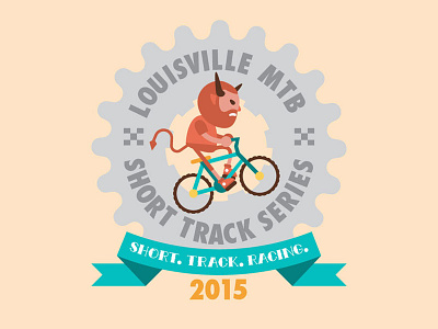 Louisville MTB Short Track Series Logo antimated bicycles bikes devil keep riding kentucky louisville mountain bike mtb satan