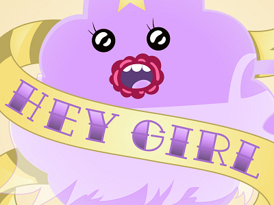 Hey Girl adventure time cartoon lsp tattoo