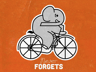 Never Forgets bicycle elephant