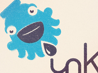 Inkedwell Logo halftone ink logo octopus squid