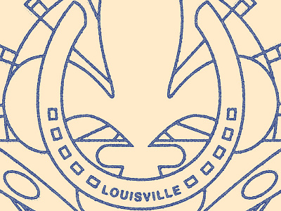 Louisville Identity fleur de lis horseshoe kentucky logo louisville