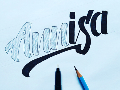 Lettering Sketch "Annisa"