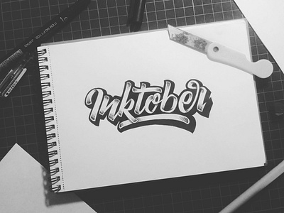 Lettering Sketch "inktober"