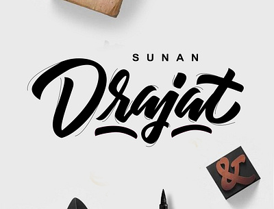 Sunan Drajat 3d animation branding calligraphy design font graphic design handlettering illustration lettering logo motion graphics typography ui ux vector