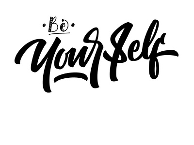 Lettering be yourself