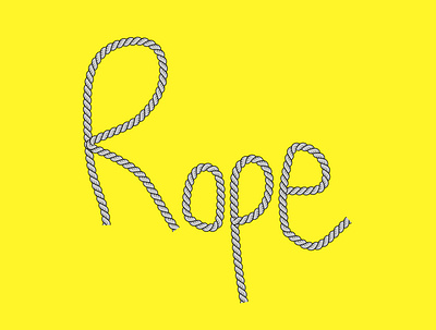 Rope 3d design graphic design ill illustration logo
