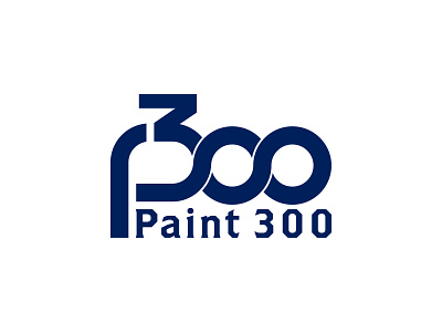 P300 | Paint300 logo 3d branding design graphic design illustration logo paint vector