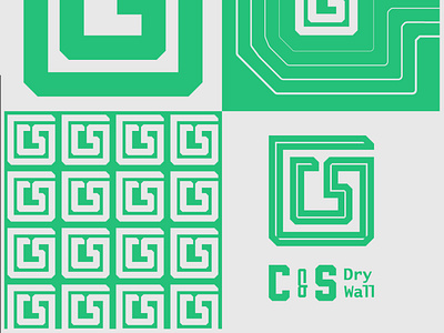 "C&S Drywall" logo design architecture brand branding businesses company create design graphic design logo motion graphics