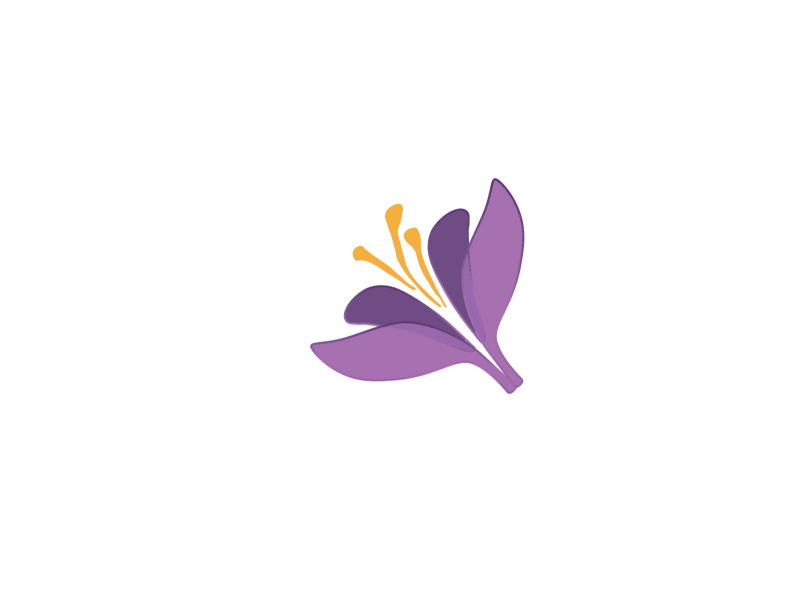 Saffron Flower Logo Icon by Ana Novakovic on Dribbble