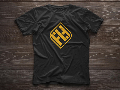 Logo Design for Fit Life Heroes - T-shirt Application ambigram branding fit fitness gym gymwear logo logo design t shirt yellow
