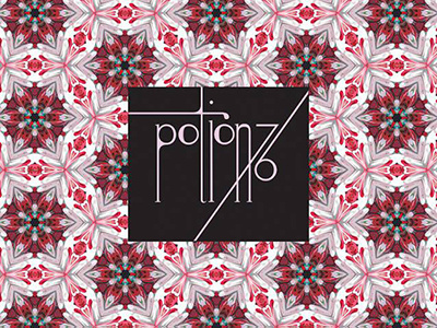Potion76 Logo and Pattern Design drinks floral floral pattern lux packaging design pattern prestige soft drink
