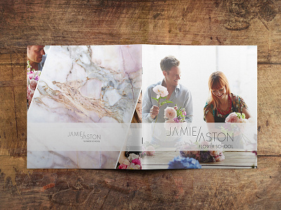 Jamie Aston Flower School Brochure brochure corporate brochure florist flower shop flowers jamie aston prospectus