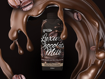Luxury Chocolate Milk - Mocha chocolate chocolate milk coffee drink luxury mocha packaging packaging design tetra pak